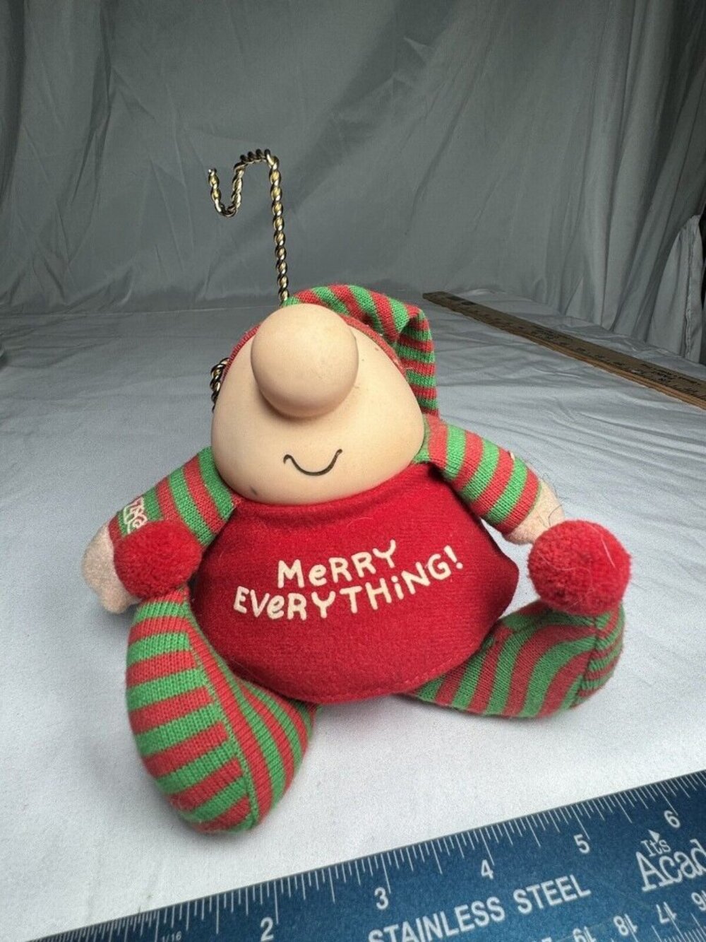 VINTAGE 1988 AMERICAN GREETINGS ZIGGY "MERRY EVERYTHING" CHRISTMAS SANTA PLUSH